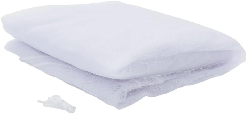 vidaXL Moskitonetz für Sonnenschirm 220 Mesh Weiss Φ330x250 cm, Moskito Netz, Moskitonetz für Sonnen