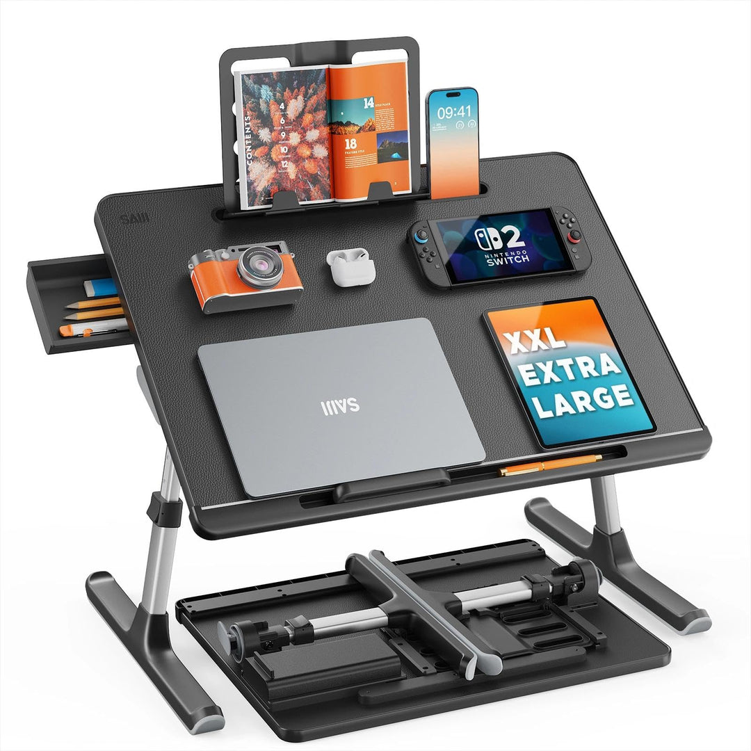 Laptop Tisch, Back to School, SAIJI 60*45cm gross Desktop, Multifunktion Bett Tisch, Höhen Winkel ve