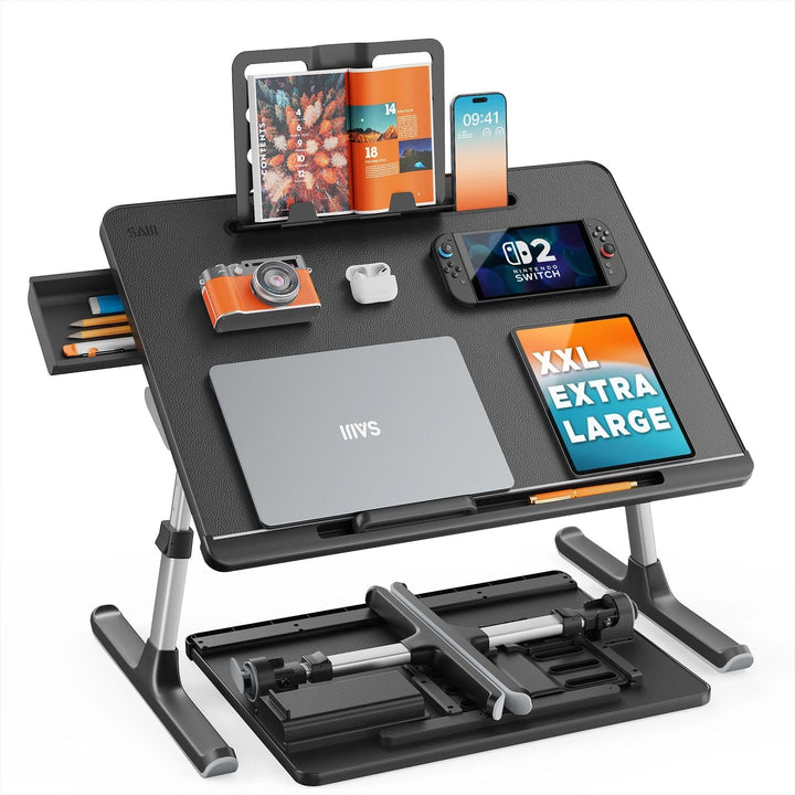 Laptop Tisch, Back to School, SAIJI 60*45cm gross Desktop, Multifunktion Bett Tisch, Höhen Winkel ve