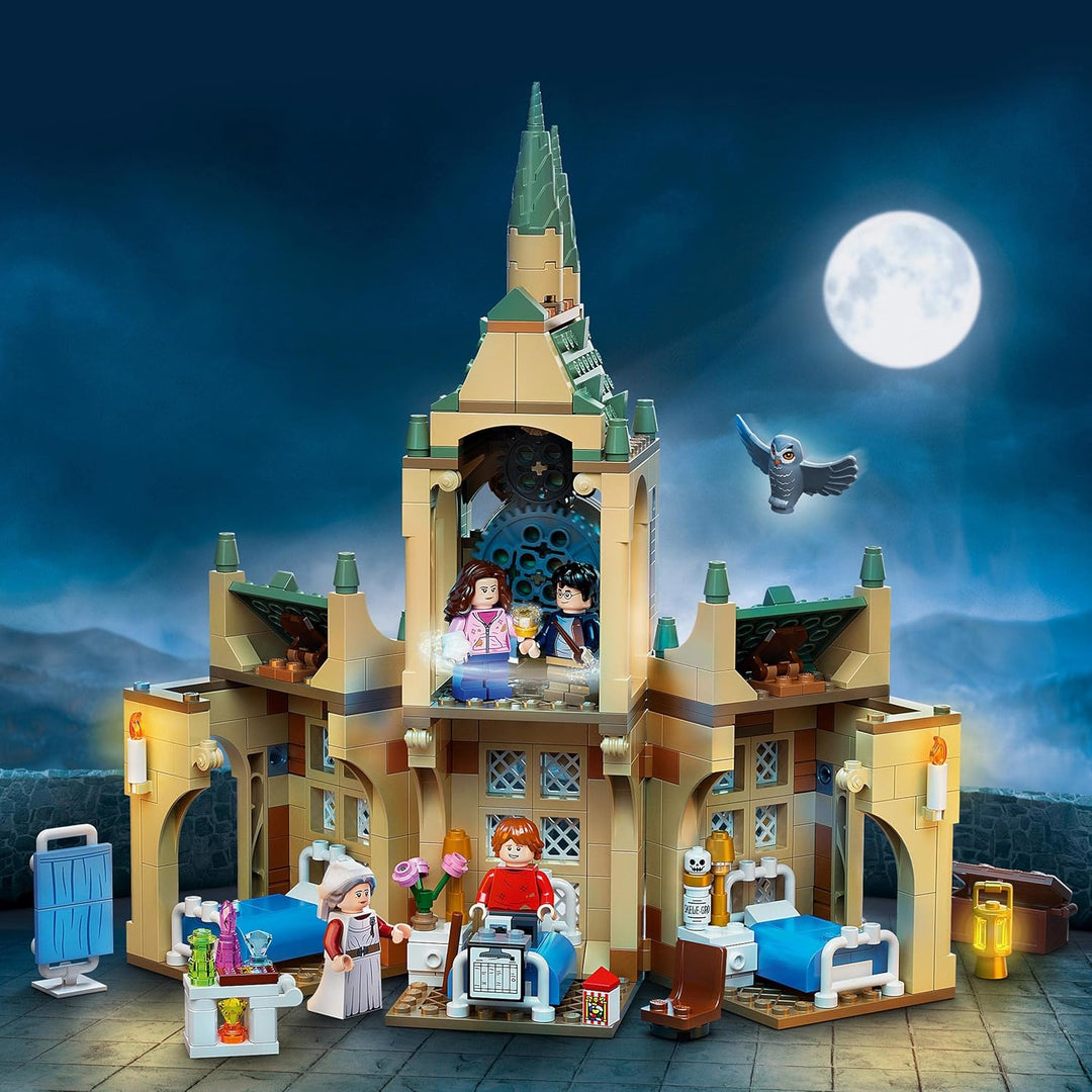 LEGO 76398 Harry Potter Hogwarts Krankenflügel, Schloss-Spielzeug mit Minifiguren aus Der Gefangene