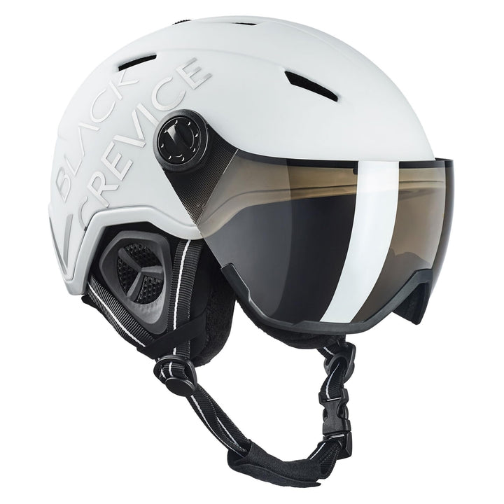 Black Crevice Skihelm Vail I Skihelm mit Visier im Pilotenstyle I Skihelm Herren &amp; Damen I Skihelm a