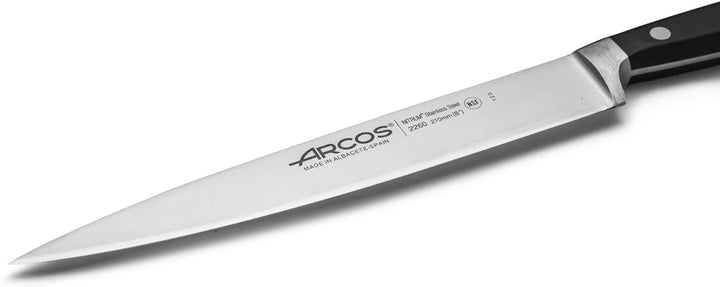 Arcos Opera - Küchenmesser - NITRUM geschmiedetem Edelstahl 210 mm - HandGriff POM Farbe Schwarz