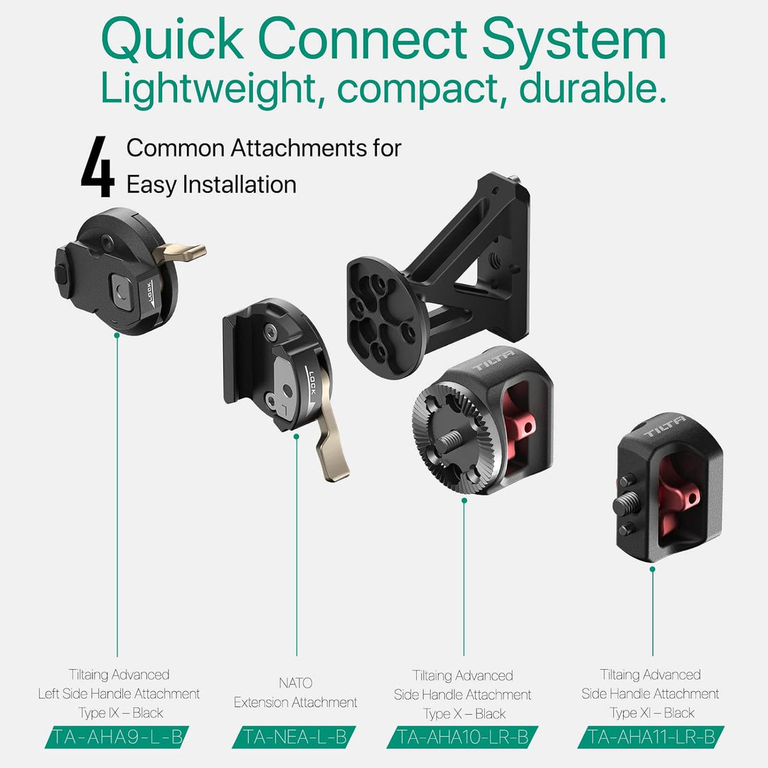 Tilta Nato-Verlängerungs-Set für linke Seite, kompatibel mit Tilta-Kamerakäfig, seitlicher Griff, NA