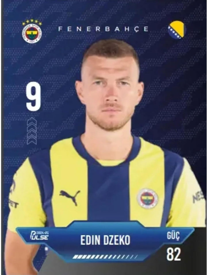 Fenerbahçe Pulse 2024/25 – 12 Fussballkarten mit Autogramm – Offizielles Lizenzprodukt – Limitierte