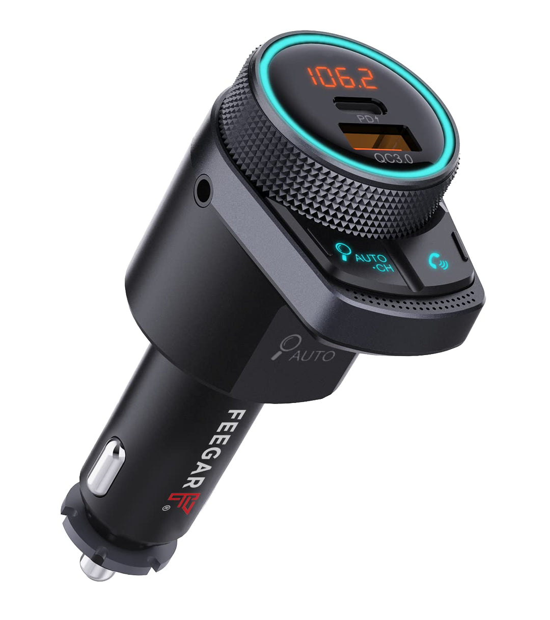 Feegar Q300 Pro FM Transmitter Bluetooth Stereo AUX Auto-Search QC3.0 PD 38W Auto Ladegerät USB HD M