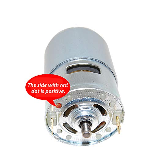 CHANCS Mini-Elektromotor 775 DC Motor 12V/24V mit B10 Bohrfutter und Sitzhalterung Mini-Tischsäge zu