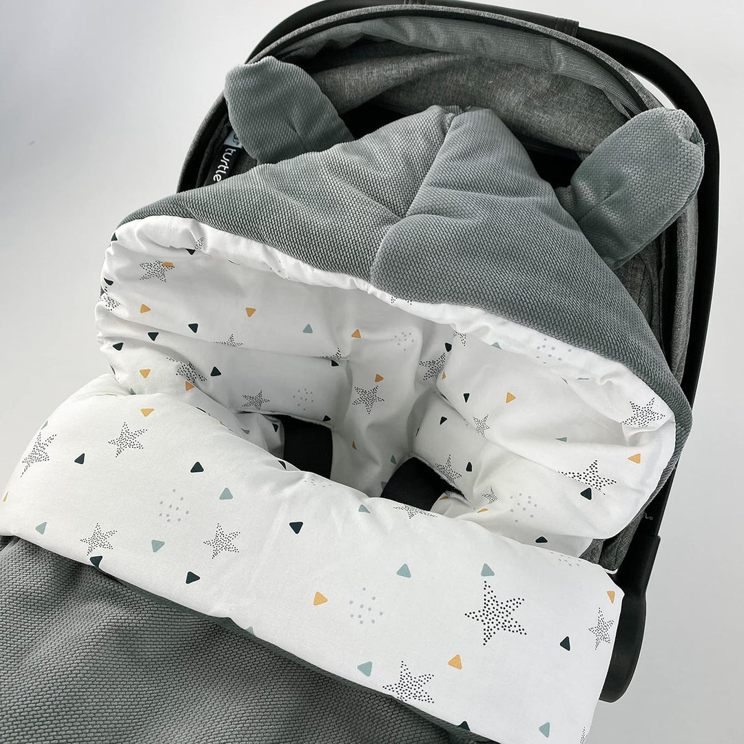 Baby Fusssack für Babyschale leicht dünn ganzjährig Übergang Frühling, Babyfusssack Übergang Frühlin