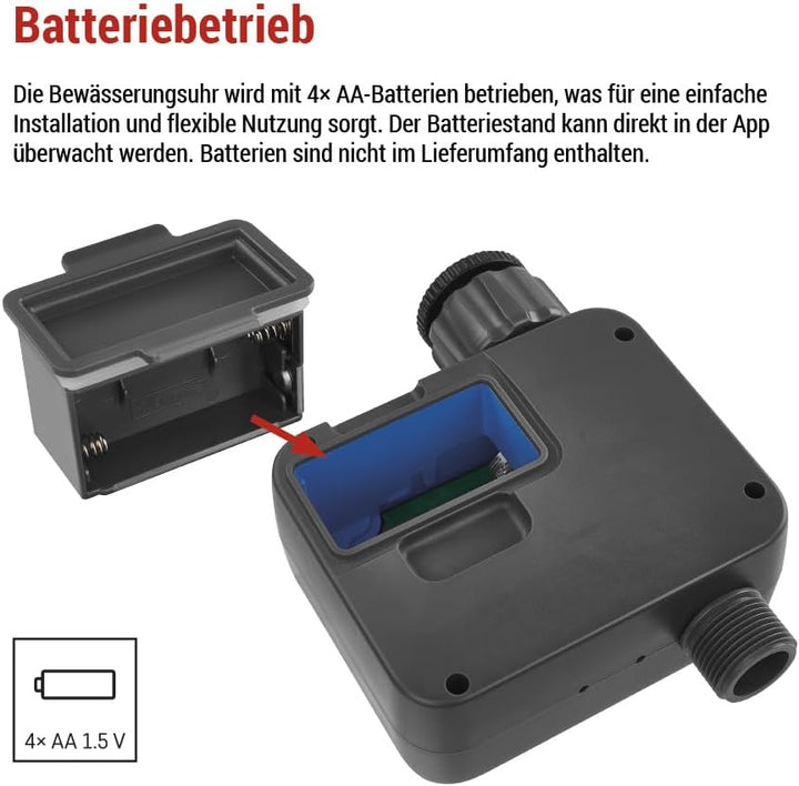 EMOS - smarte Bewässerungsuhr mit 1 Ausgang mit App, Bluetooth - ZigBee-Hub erforderlich - Batterieb