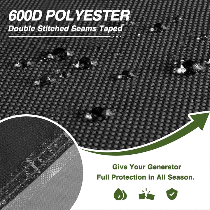 Porch Shield Wasserdichte Generatorabdeckung – Robuste Abdeckung für tragbaren Generator 5000 bis 10