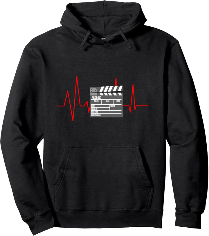 Cooles Heartbeat Design Für Filmemacher I Film Pullover Hoodie