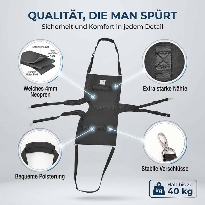 Pfaff Nature Pet® Hundetragehilfe Basic – Gehhilfe für Hunde aus Neopren, Mobilitätshilfe mit Schult