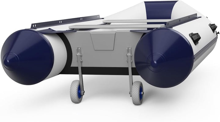 SUPROD Heckräder Slipräder Schlauchbooträder Transporträder klappbar Edelstahl ET200 grau/blau, grau
