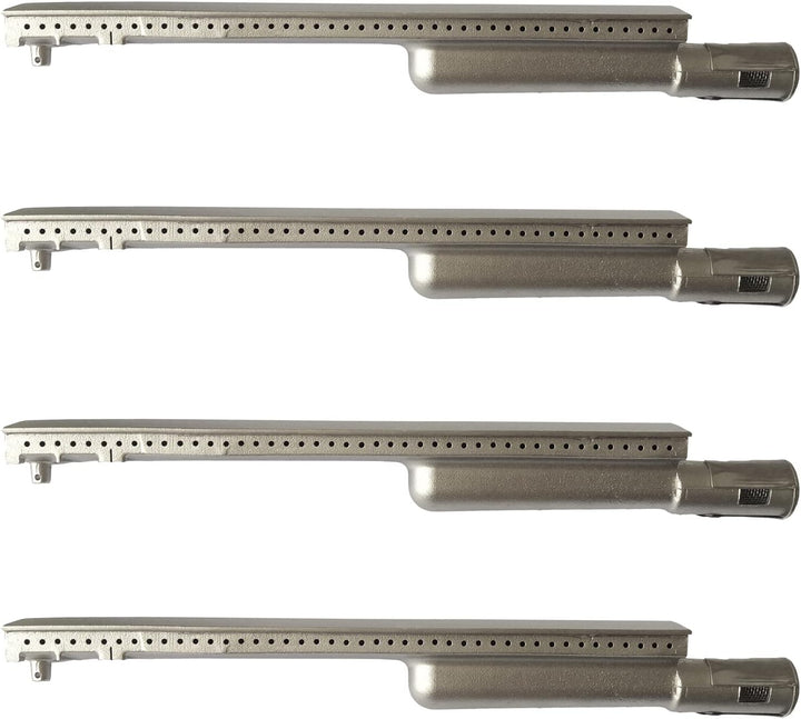 Heavy Duty Cast Stainless Steel BBQ Grill Burner 4 Pack for Bull, Replacement Parts for Cal Flame Bl