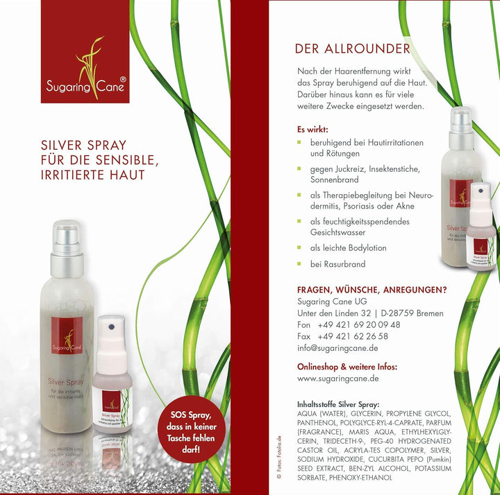 Hautpflege-Set Deluxe „Liebe deine Haut“ Silber-Spray und Peeling-Handschuh für nachhaltige Pflege &