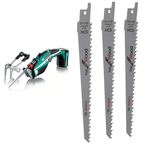Bosch Akku Gartensäge Keo Basic (Lithium-Ionen-Akku, 10,8 Volt, im Karton) & Bosch Bosc Sägeblatt Se