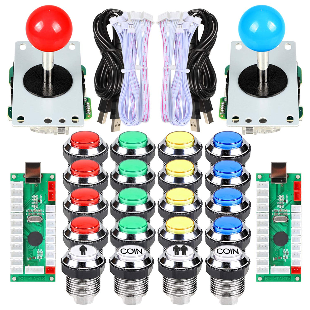 EG STARTS 2 Spieler Klassische Arcade Wettbewerb DIY Kits USB Encoder Zum PC Joystick + 8 Möglichkei