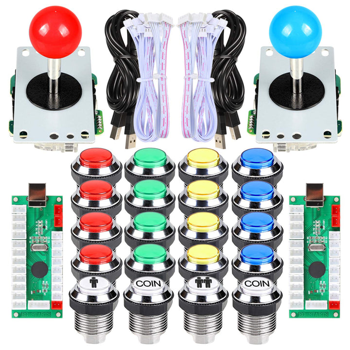 EG STARTS 2 Spieler Klassische Arcade Wettbewerb DIY Kits USB Encoder Zum PC Joystick + 8 Möglichkei