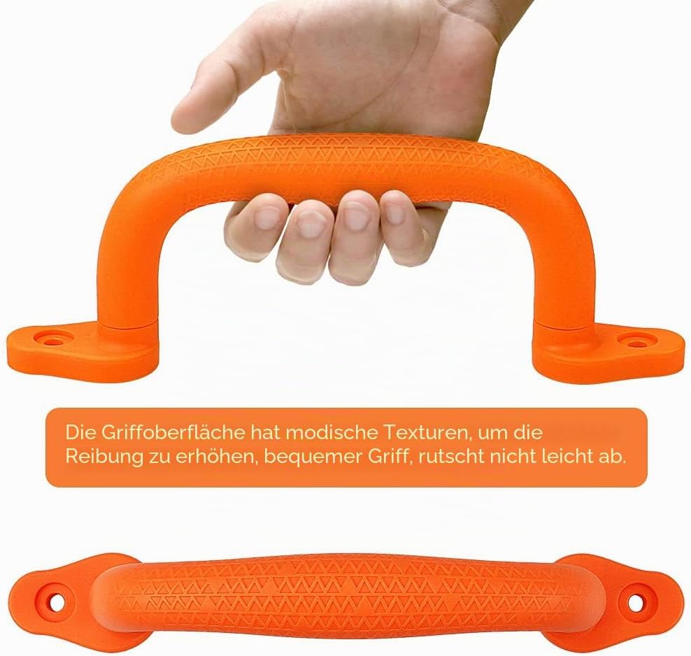 Dolibest Sicherheitsgriffe, 18cm rutschfeste Solide Handgriffe Klettergeräte Greifer Griffe für Spie