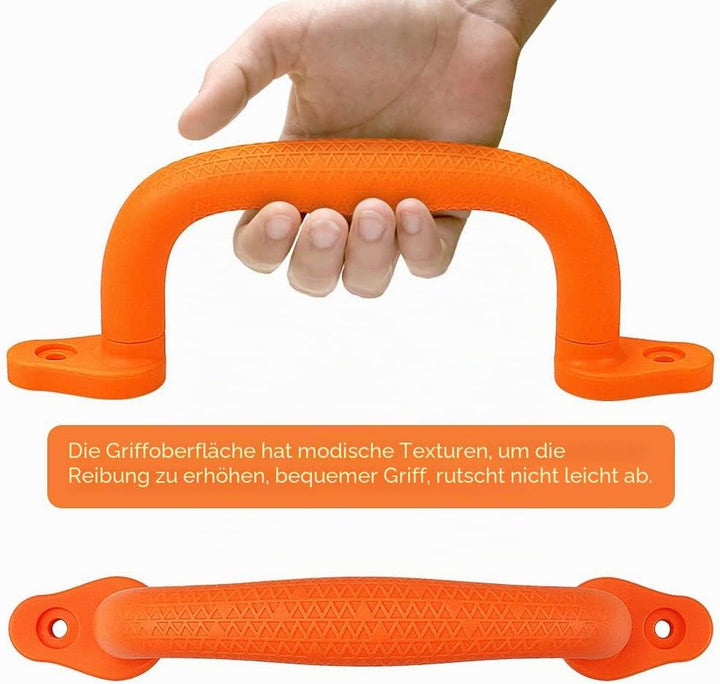Dolibest Sicherheitsgriffe, 18cm rutschfeste Solide Handgriffe Klettergeräte Greifer Griffe für Spie
