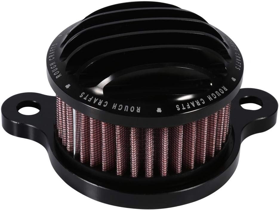 luftfilter Motorrad Luftfilter Ansaugfiltersystem Kit für Sportster XL883 XL1200 2004-2015(Schwarz)
