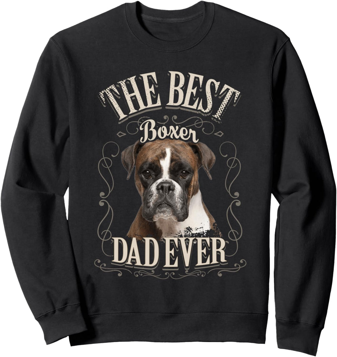 Beste Boxer Papa Aller Deutsche Boxer Hund Geschenk Vintage Sweatshirt