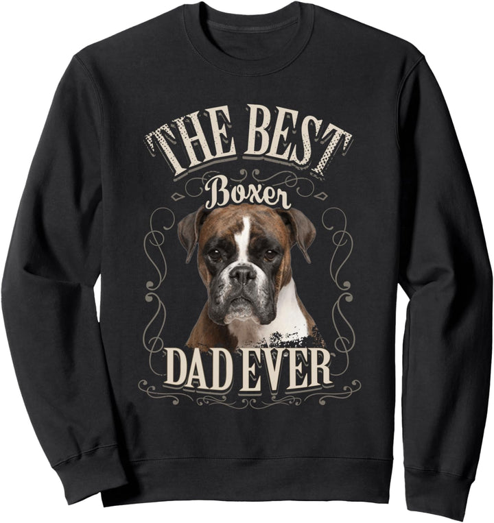 Beste Boxer Papa Aller Deutsche Boxer Hund Geschenk Vintage Sweatshirt
