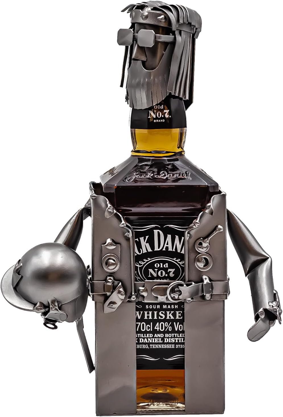 STEEMO Flaschenhalter Whisky-Biker für Jack Daniels