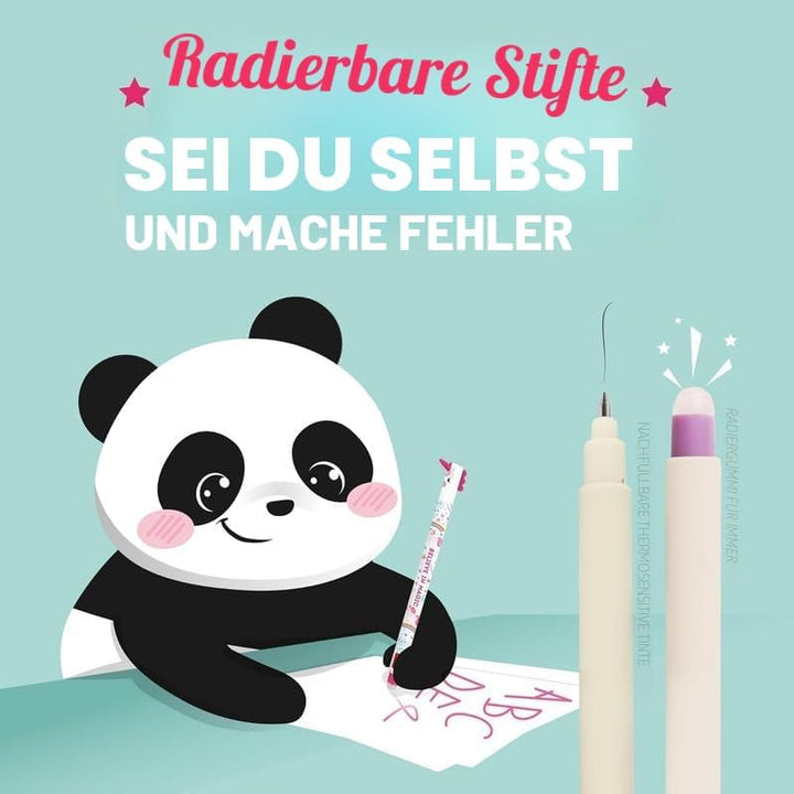 LEGAMI Set mit 7 radierbaren Gelstiften mit thermoempfindlicher Radiertinte, verschiedene Tintenfarb