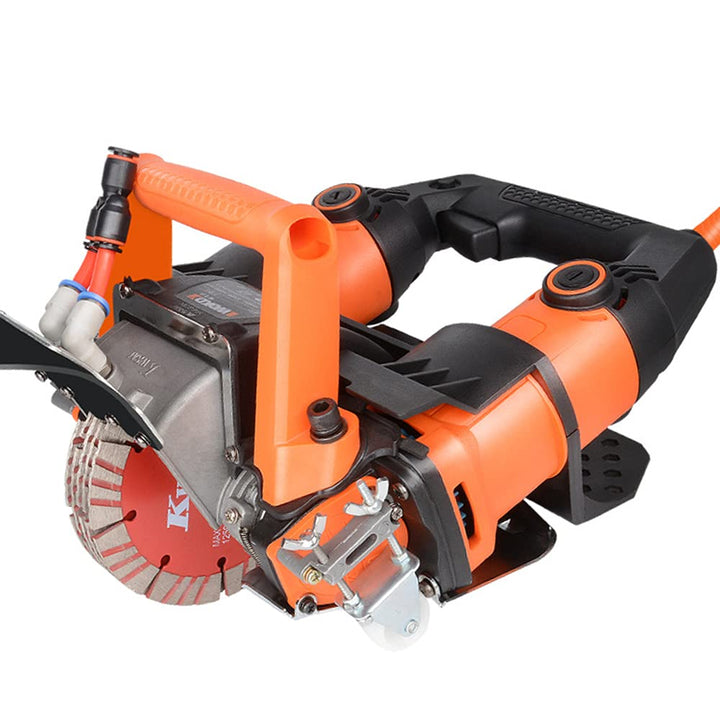 RibasuBB 5200W Mauernutfräse 10500r/MIN Elektrische Schlitzfräse Nutschneide Schlitzmaschine 90 Grad