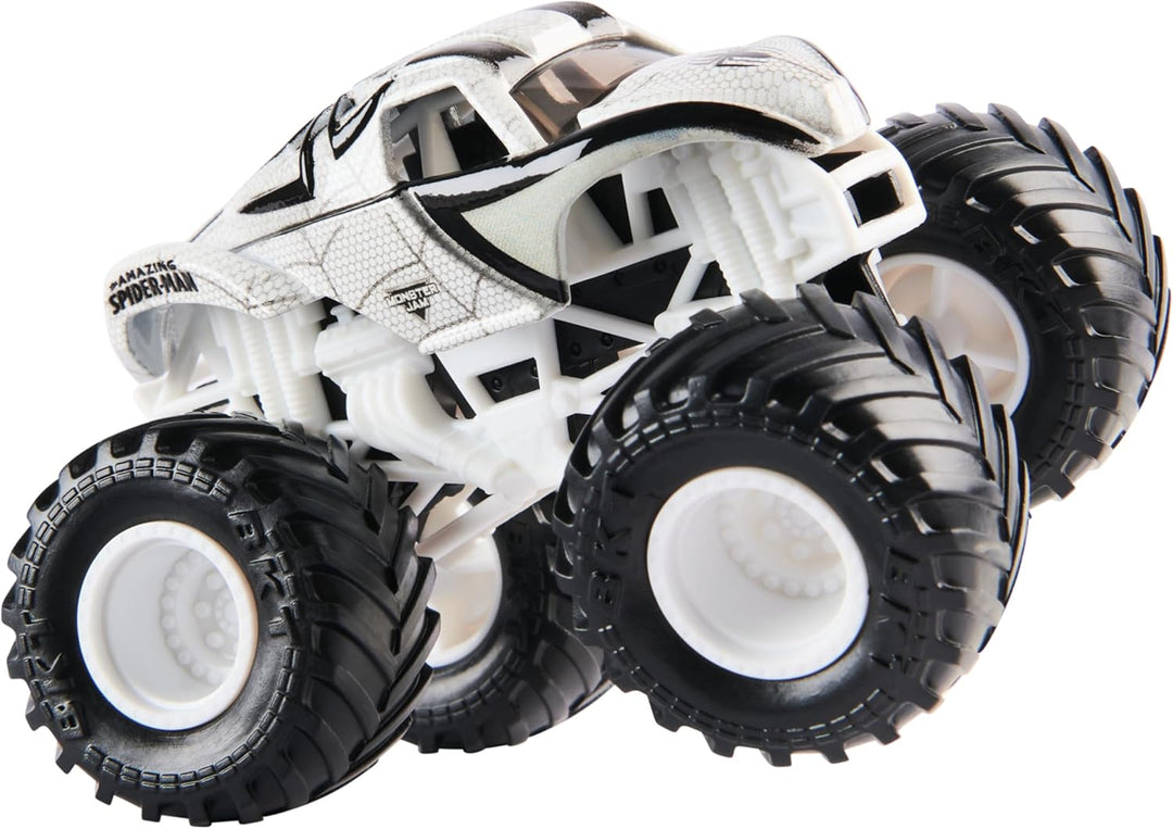 Monster Jam, Marvel Official Spider Man Monster Truck, Die-Cast Vehicle, 1:64 Scale, Super Hero Kids