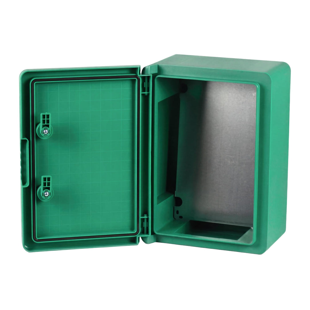BOXEXPERT® Verteilerkasten aussen wasserdicht [ABS Kunststoff IP65 Gehäuse] grün (Serie Fleet) 350x2