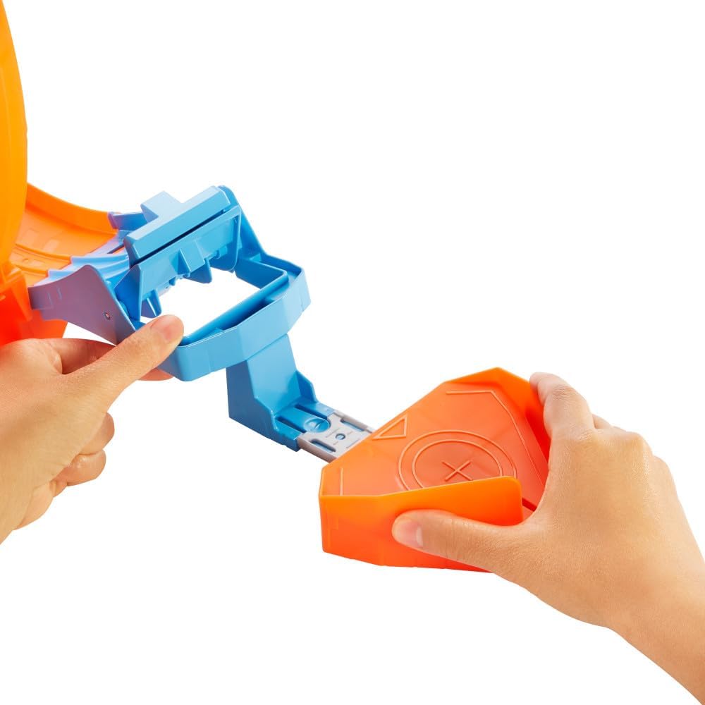 Hot Wheels GTV13 - Loop Stunt Champion Track-Set mit 1 Hot Wheels Fahrzeug im Massstab 1:64, Spielze