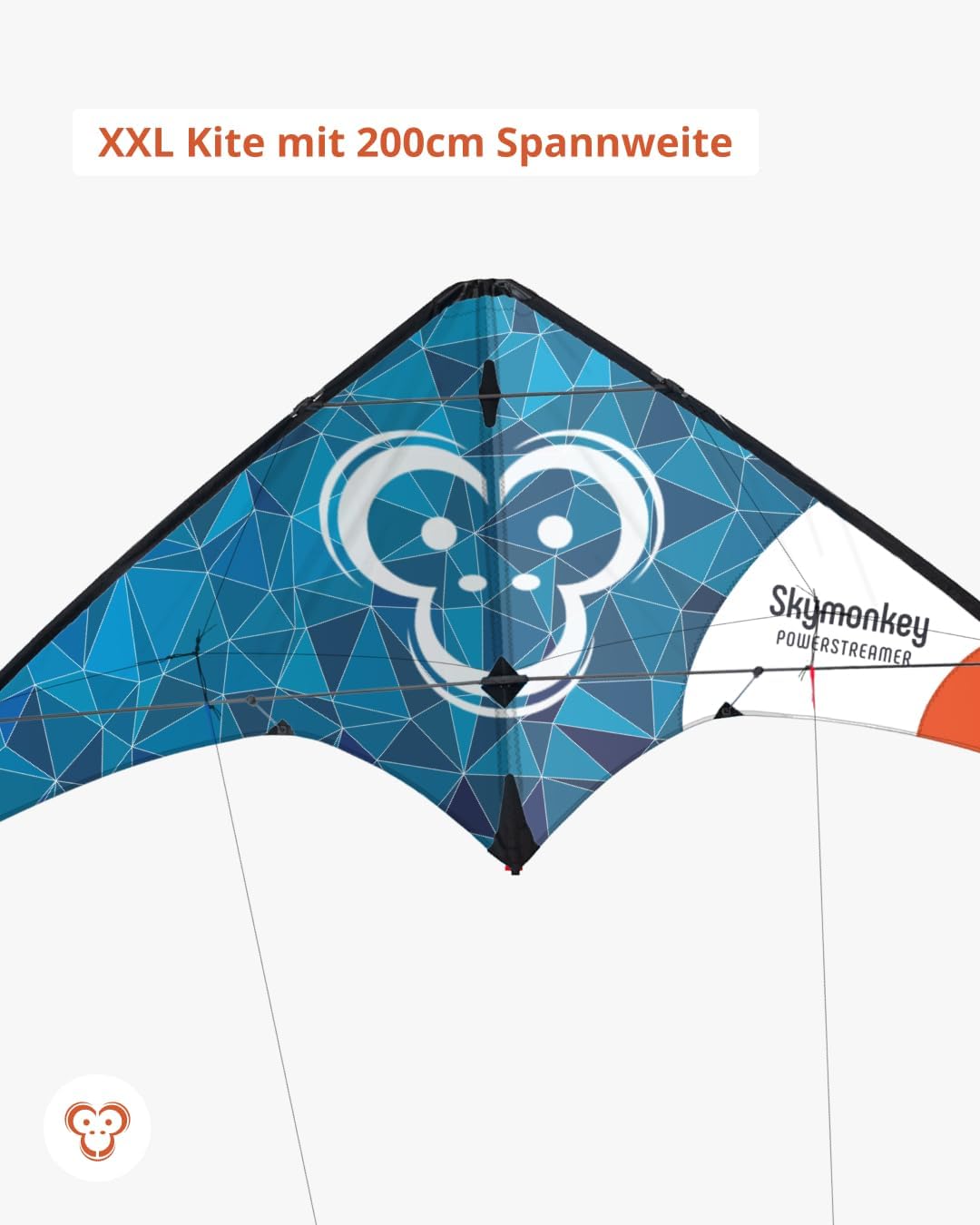 Skymonkey Powerstreamer XXL Lenkdrachen (2-Leiner) - galaxyblue, Galaxyblue