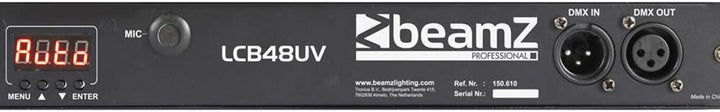 BeamZ LCB48 UV Lampe Schwarzlichtlampe LED Bar 90 cm, 18 x 3 Watt, DMX, Soundmodus, UV Licht, Neonfa