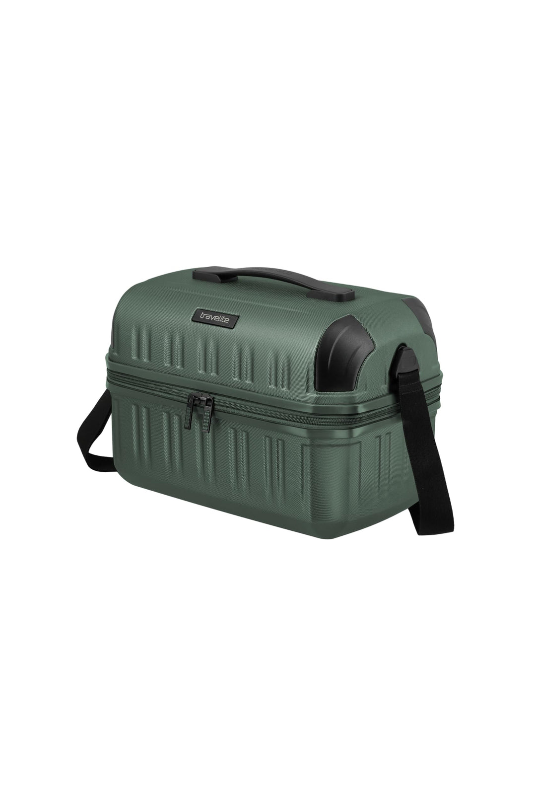 travelite Beautycase DYNAMIIC, Kosmetikkoffer Hartschale, 38 cm, 20 Liter Green, Green