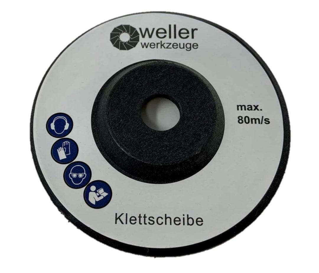 XXL Klettscheibe Schleifscheiben SET passend für Akku Winkelschleifer 10,8V 12V wie Bosch GWS Berner