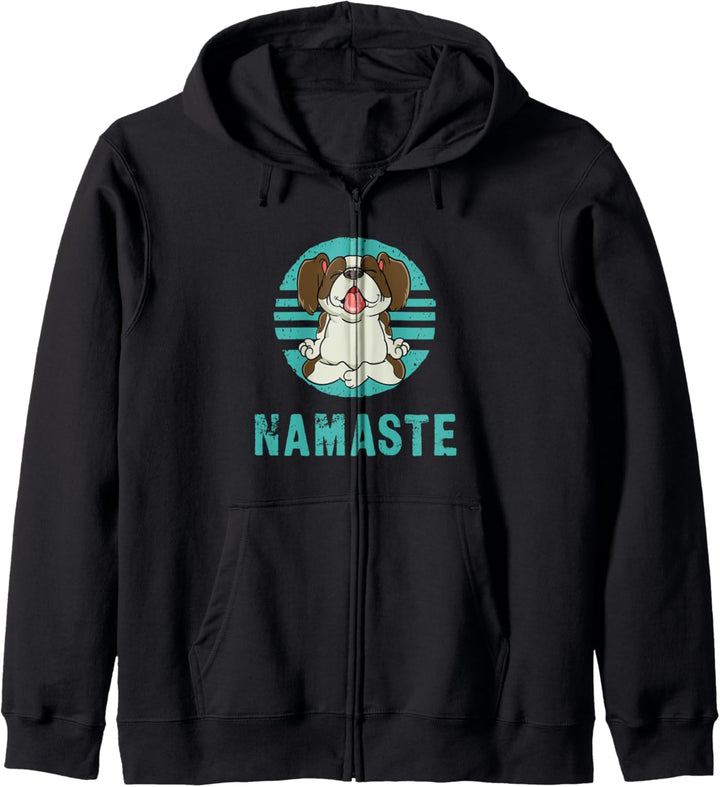 Dog Yoga Meditation Namaste Lustiges Kapuzenjacke