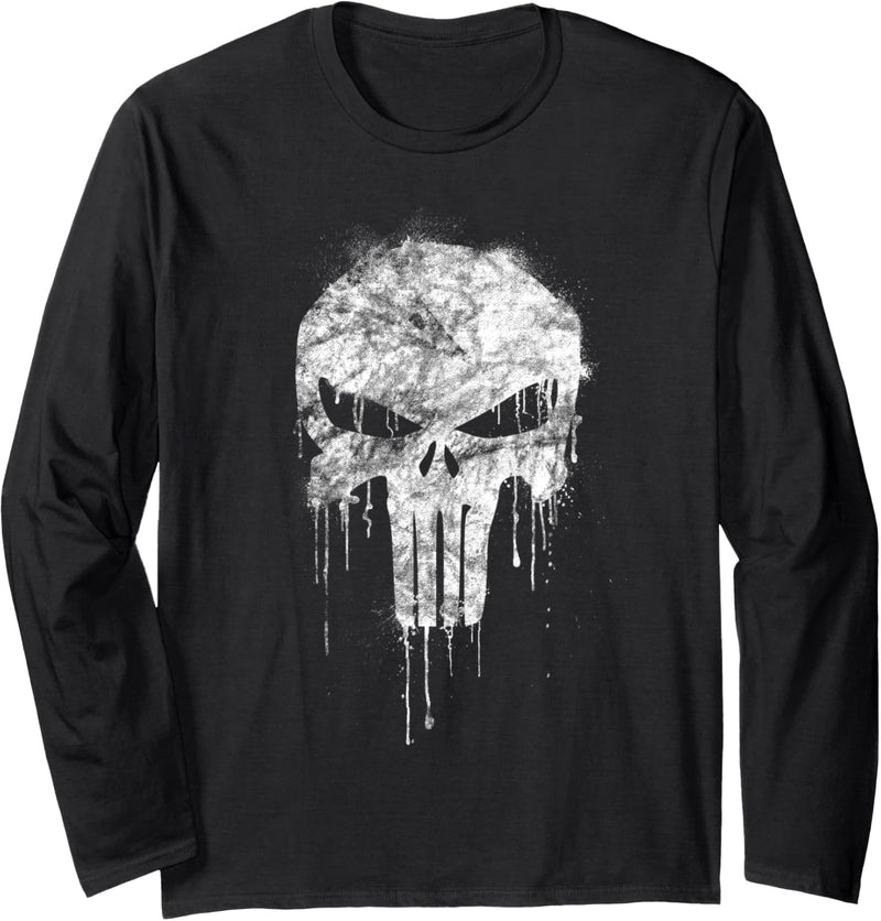 Marvel The Punisher White Langarmshirt