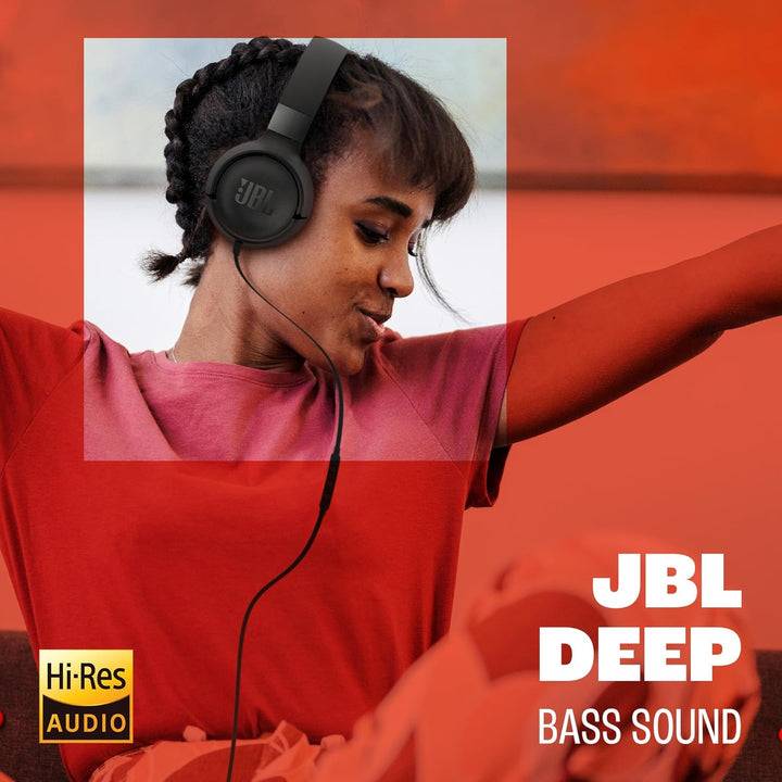 JBL Tune 520C, kabelgebundene On-Ear-Kopfhörer mit Mikrofon, JBL Pure Bass Sound, EQ-Presets, USB-C-
