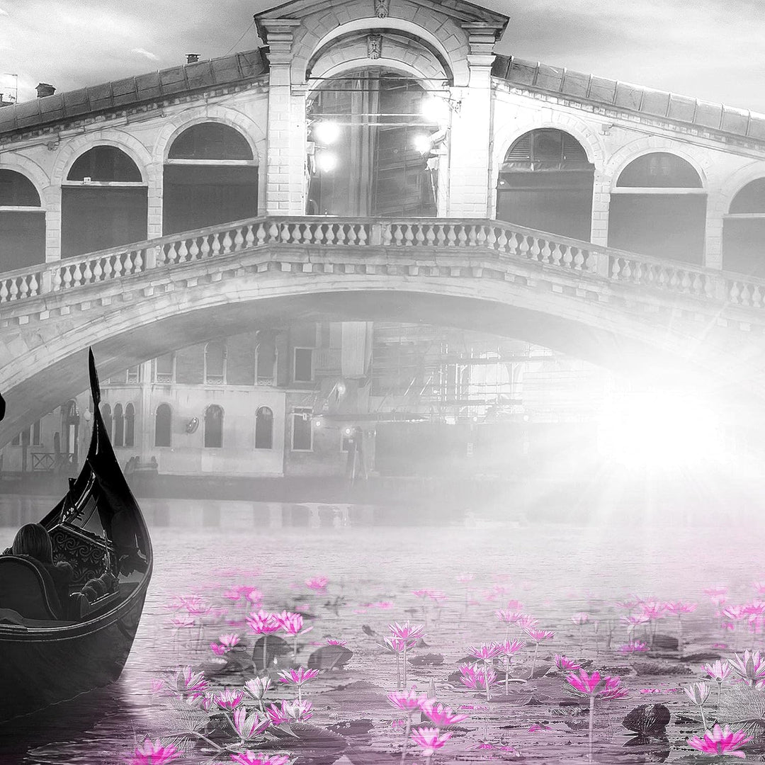 Runa Art Wandbilder Venedig Italien 5 Teilig Bild auf Vlies Leinwand Deko Wohnzimmer Schlafzimmer St
