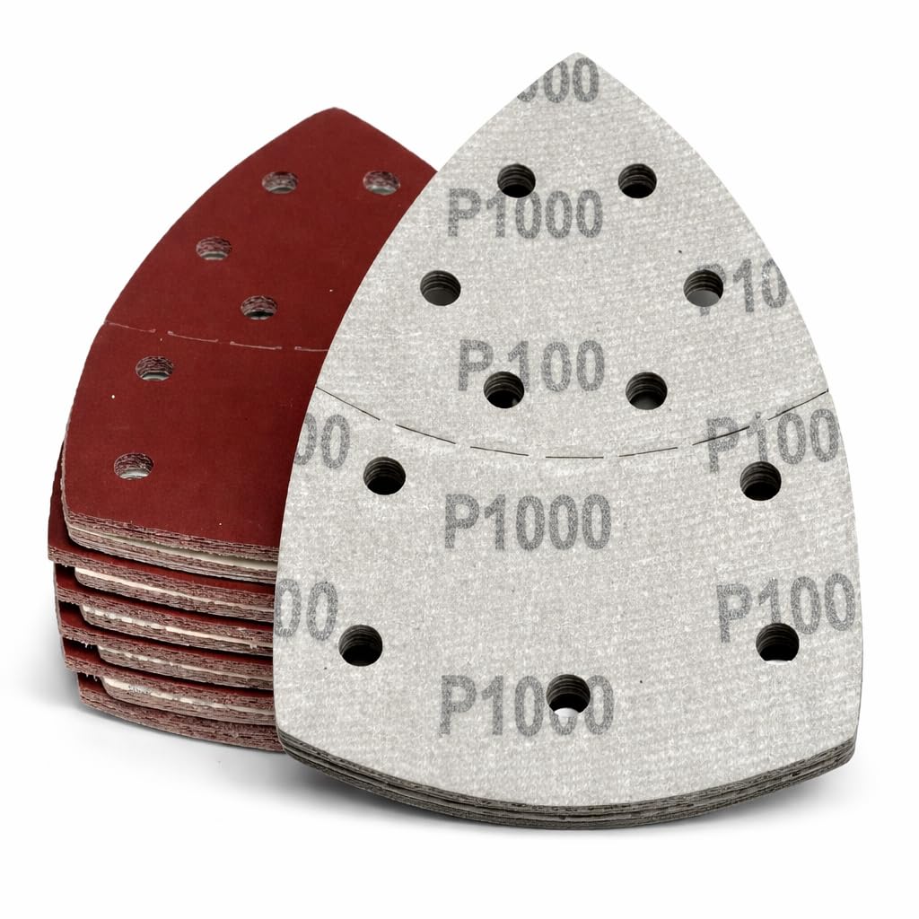 Schleifpapier Dreieckschleifer | Schleifpapier Multischleifer | 240-1.000 Körnung | je 20x Blatt | 1