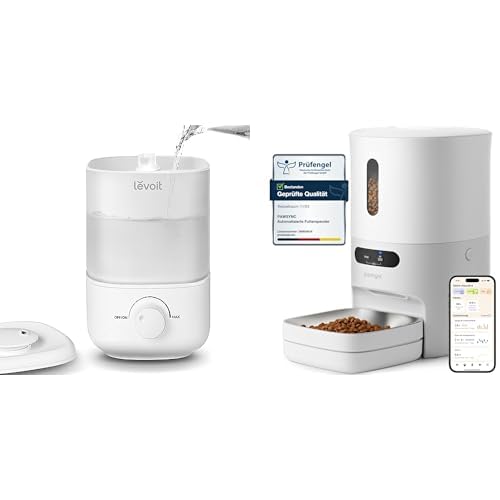 LEVOIT 2,5L Mini Luftbefeuchter bis 25H, 26dB leise Top-Fill Humidifier für Baby Pflanzen + Pawsync