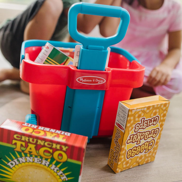 Melissa & Doug Einkaufskorb mit Zubehör, Einkaufskorb mit Zubehör