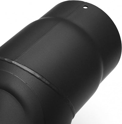 raik SH020-150-sw Raik Rauchrohrbogen/Ofenrohr 150mm - 90° mit Reinigungsöffnung