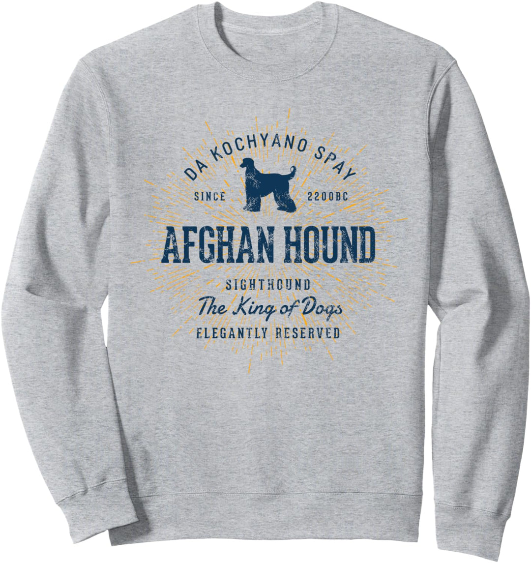 Afghan Hound Vintage Afghanischer Windhund Sweatshirt