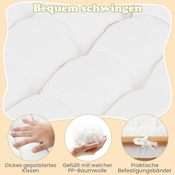 COSTWAY Kletterbogen mit weichem Kissen, Kletterdreieck zum Wippen, Klettern und Krabbeln, Indoor Kl