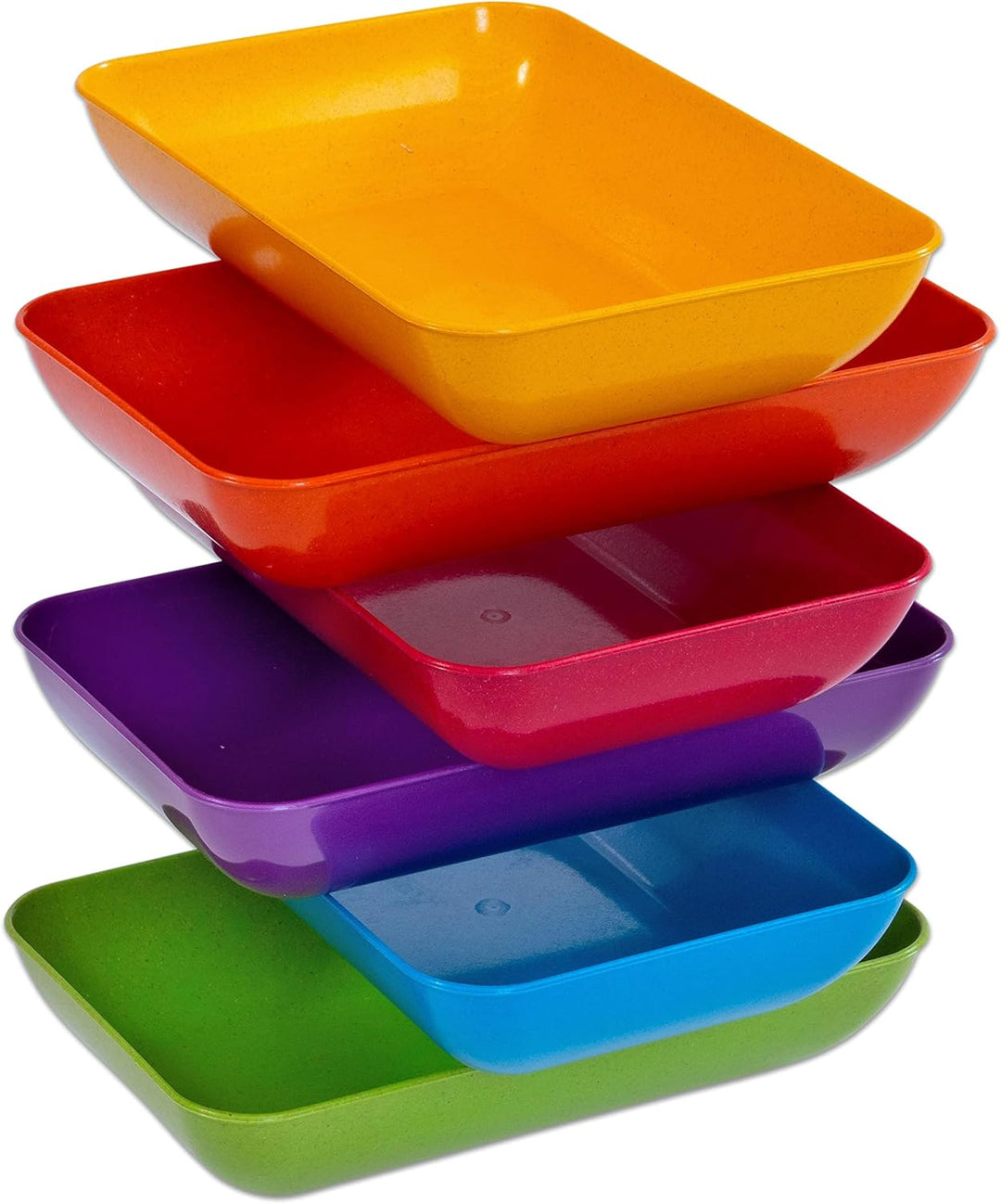 Betzold Materialschalen-Set aus treeNside-Material – 6er-Set Bastelschalen für Kita Farbset 1 Gross,
