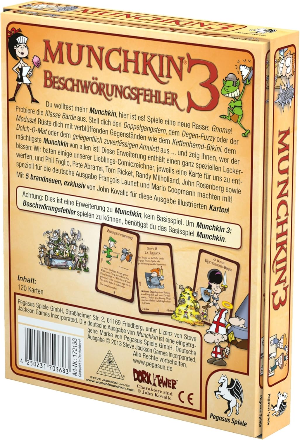 Pegasus Spiele 17213G - Munchkin 3, Beschwörungsfehler