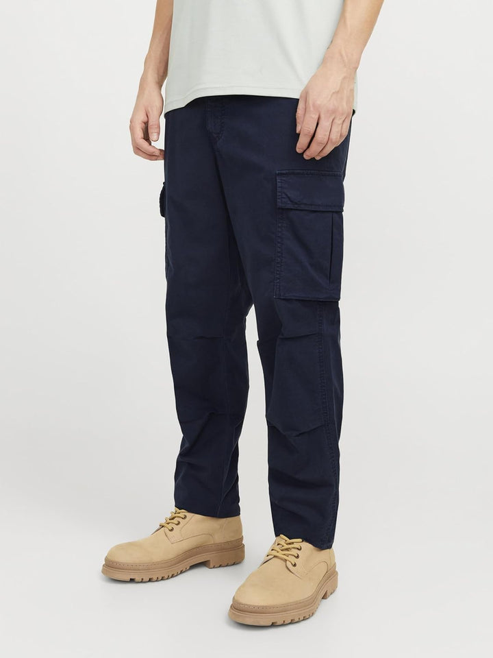 JACK & JONES Male Cargo-Hose Tapered Fit Cargo-Hose 29W / 30L Dark Navy, 29W / 30L Dark Navy