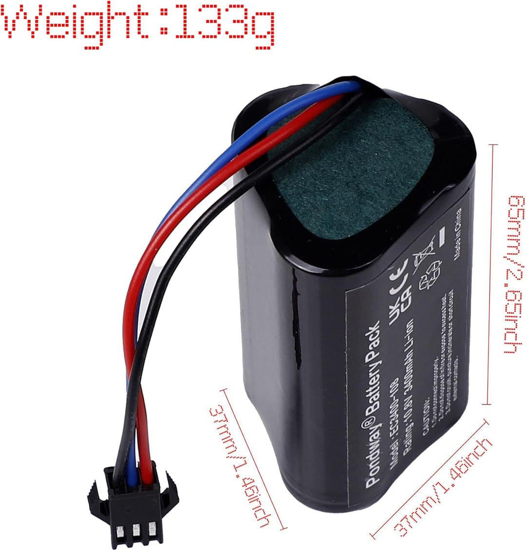 3400mAh 10.8V EC3400-108 Ersatzakku Kompatibel mit Ecovacs D36A/D36B/D36C/D36E/DA60/DA611/DB35/Deebo